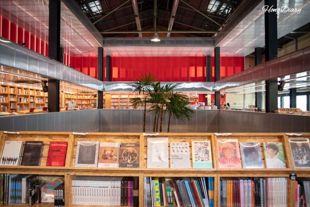 YES24 secondhand bookstore inside F1963 cultural complex Busan
