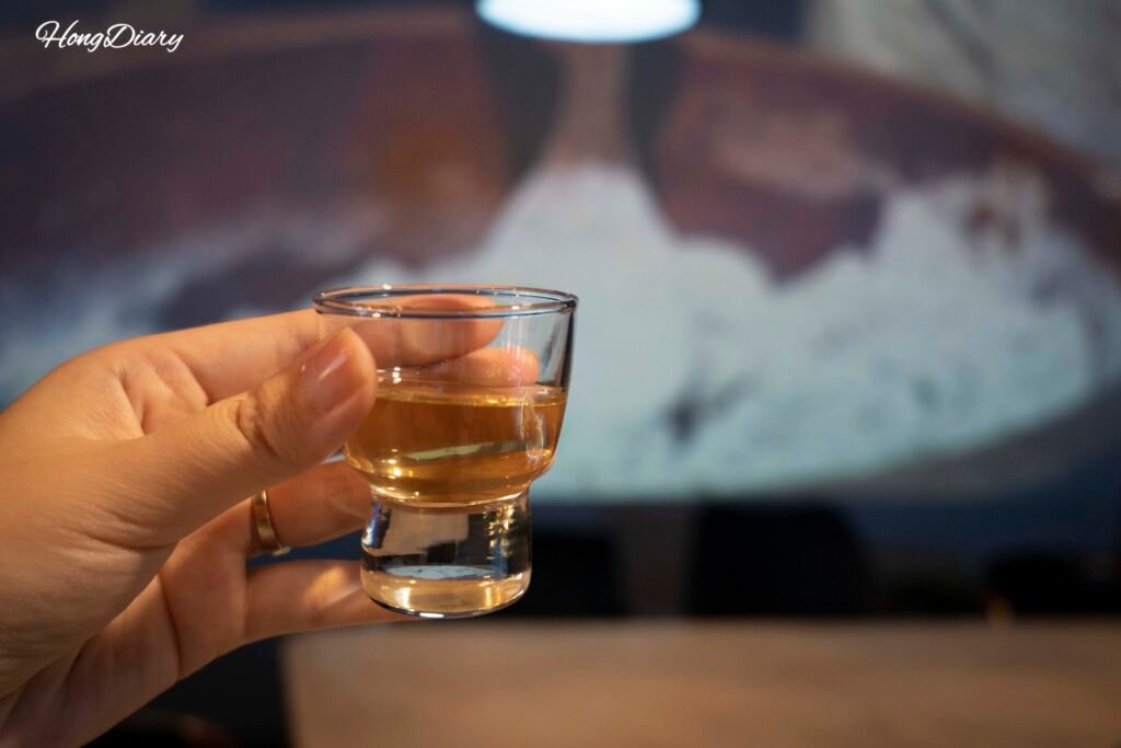 チェジュハンジャン伝統酒テイスティング体験の一杯