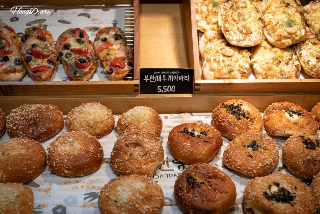 Ciabatta de camarón de Busan de la panadería Busandang
