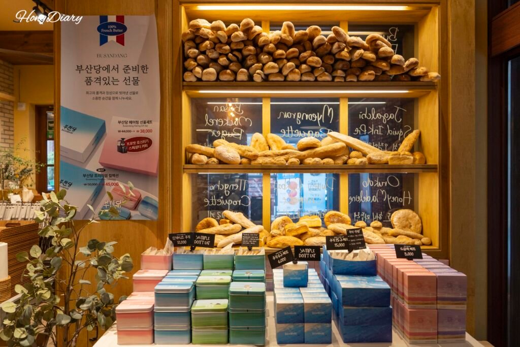 Gift sets available at Busandang Bakery Busan Station