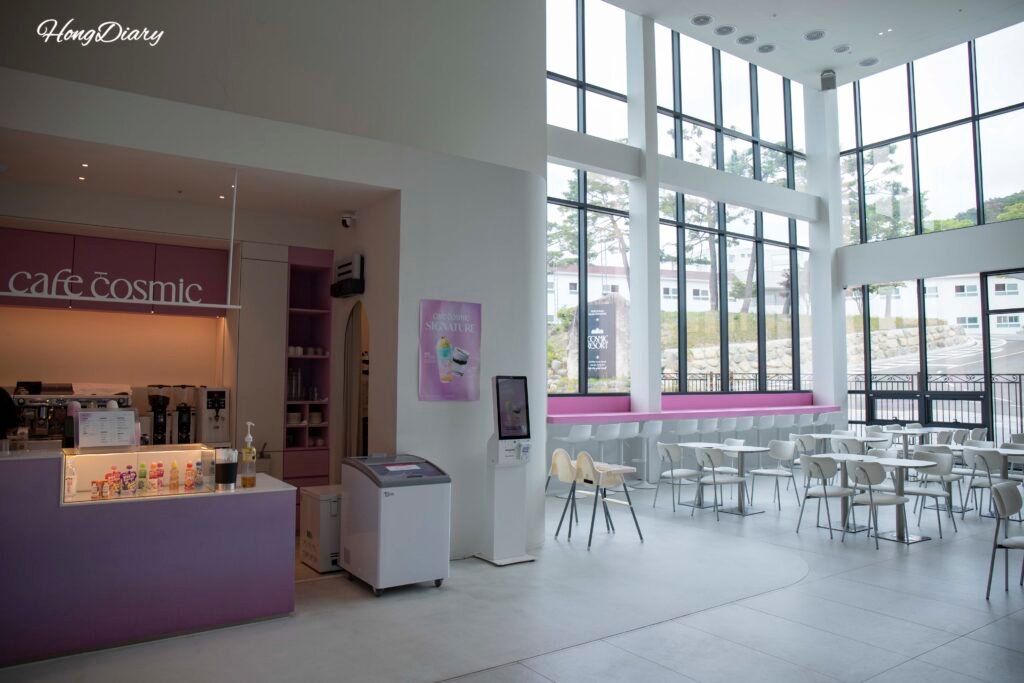 Cafe inside Cosmic Resort Gyeongju