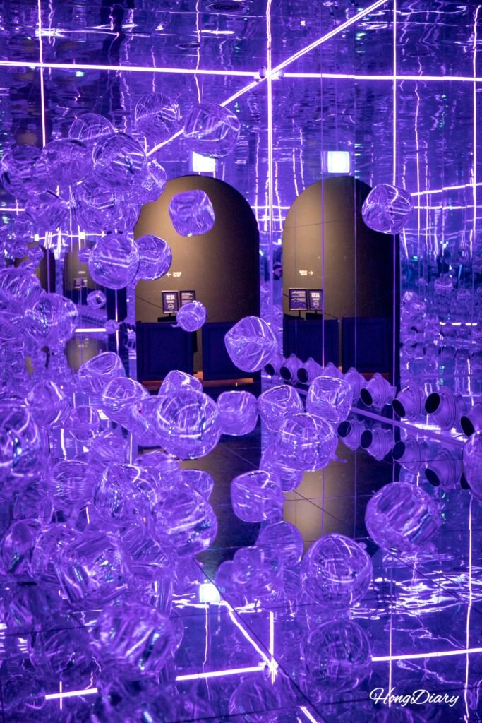 Media art exhibition zone at Cosmic Resort Gyeongju