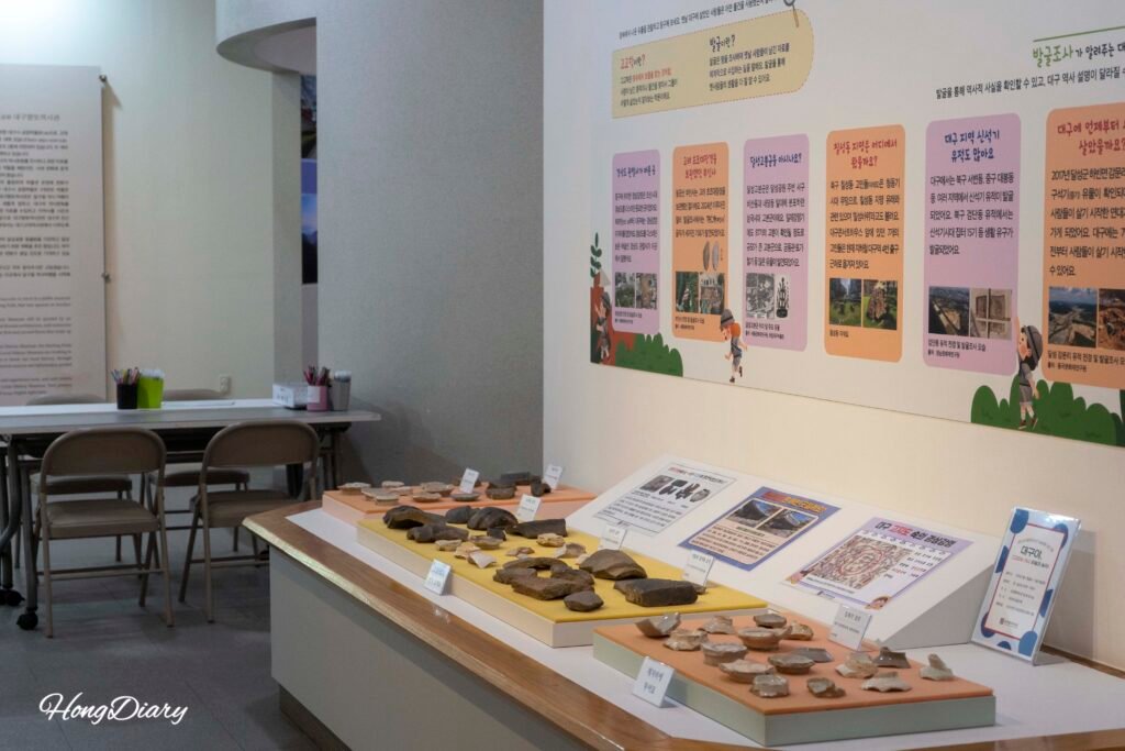 大邱郷土歴史館の内部展示、大邱の歴史を紹介する展示室