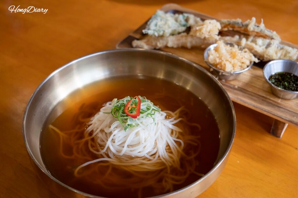 Silver hairtail noodle soup (broth version) at Go Guksu, Jeju