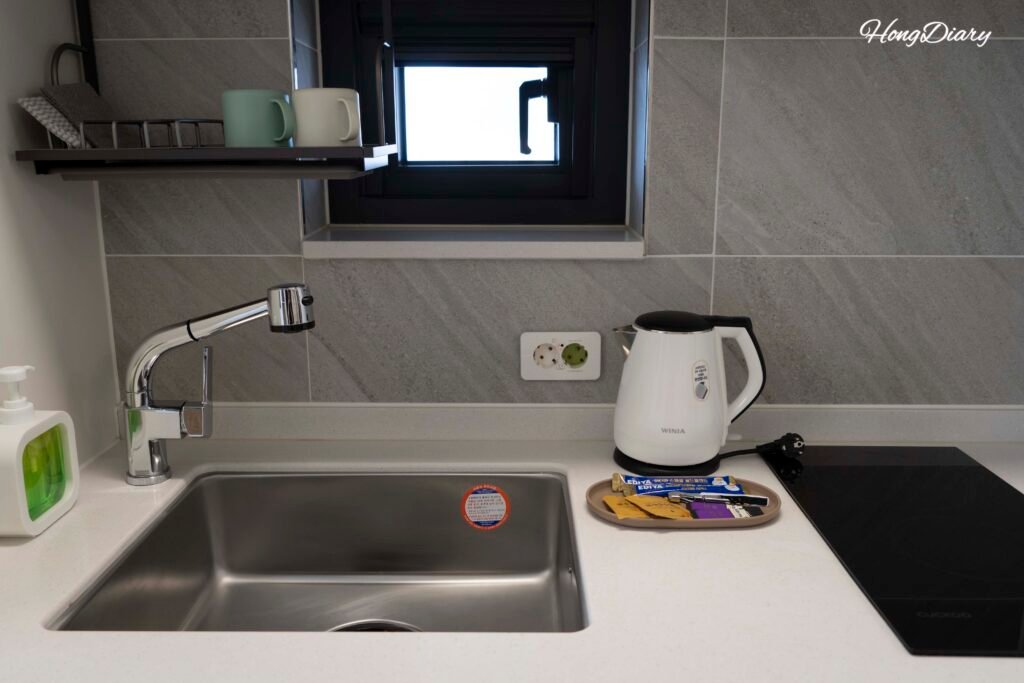 Full kitchen facilities at Grazie Hotel Busan Yeongdo
