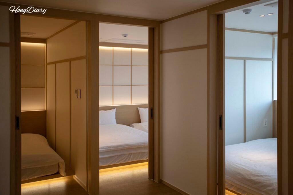 Dormitorios privados de la habitación Cho en Jeongonjae Busan
