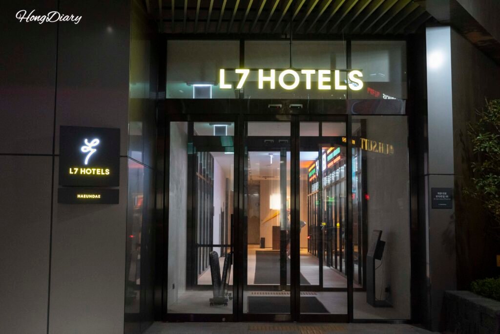Entrada del Hotel L7 Haeundae by Lotte en Busan