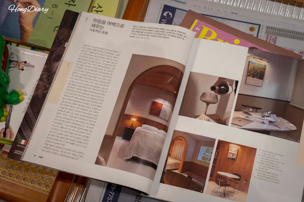 Revista donde aparece el Lyrical Hotel Busan Yeongdo
