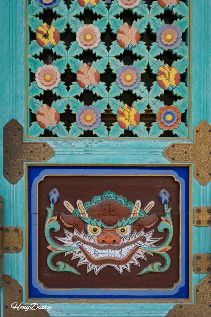 Decorative element inside Naewonsa Temple Yangsan