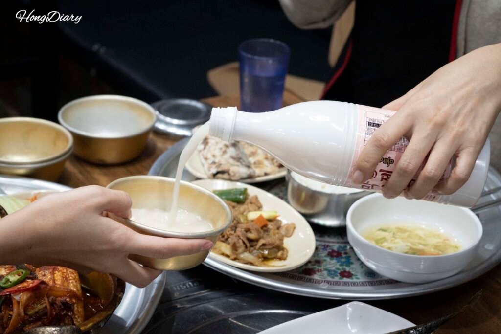 Braised hairtail fish with Jeju makgeolli rice wine at Nammae Wang Galchi