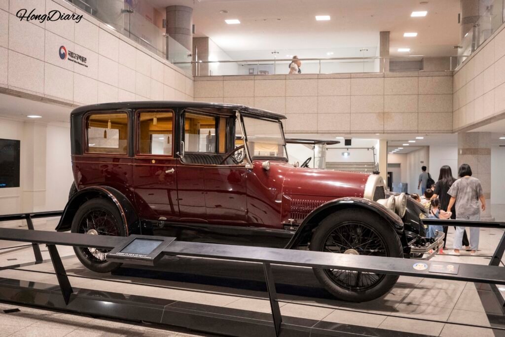 Imperial royal vehicle on display at the National Palace Museum of Korea