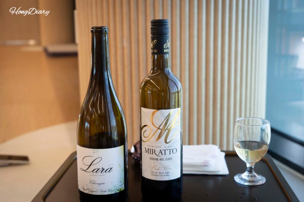 Wine meditation wellness program at Rainbow Healing Center Yeongdong using local wine