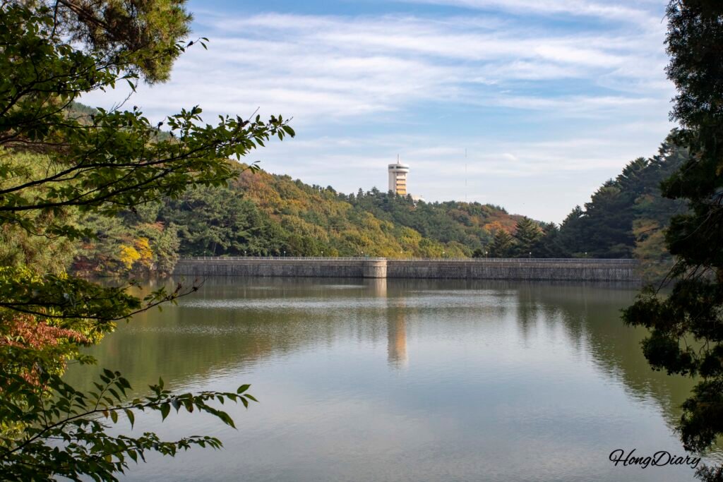 釜山子供大公園の中心にある城池谷水源地