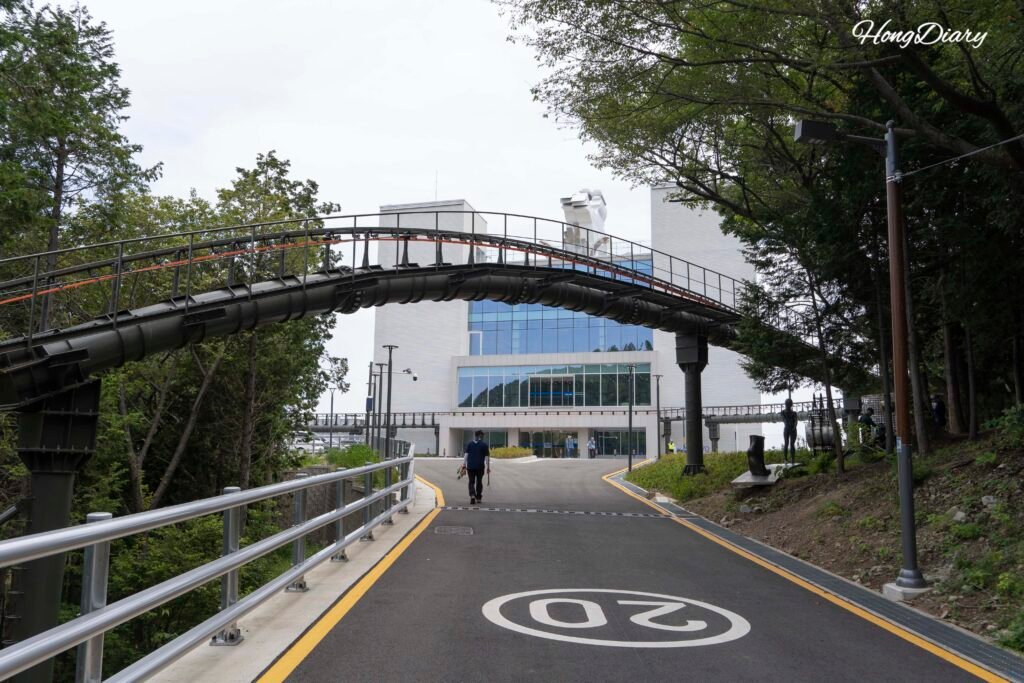 Cheonmasan Observatory Busan entrance monorail track