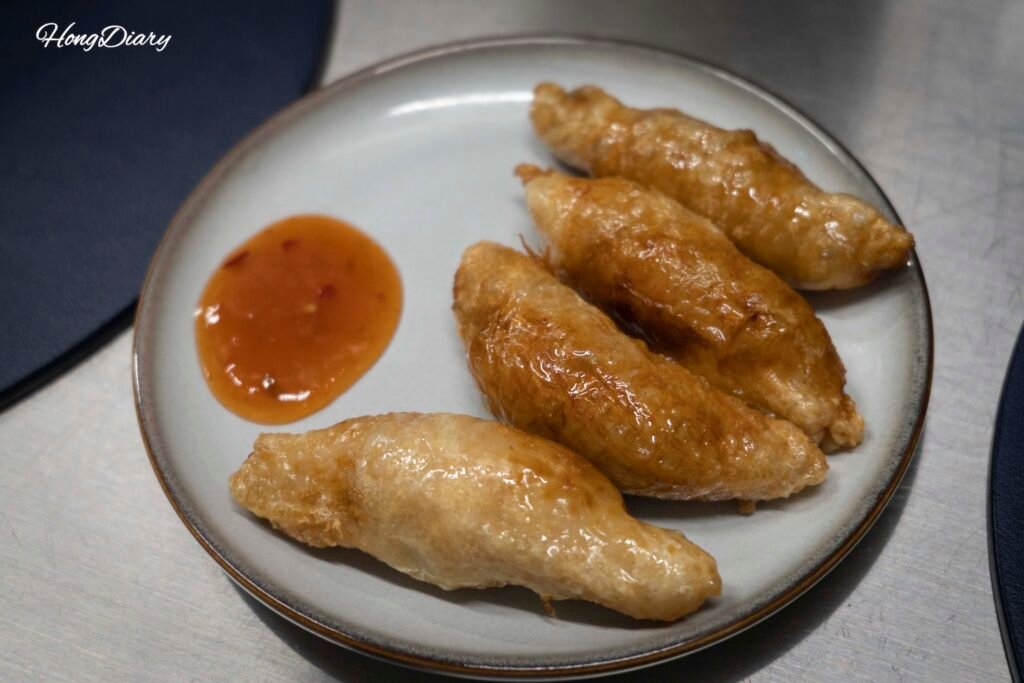 Chicken skin gyoza fry, a former side dish at HETZ tonkatsu in Gwanganli Busan