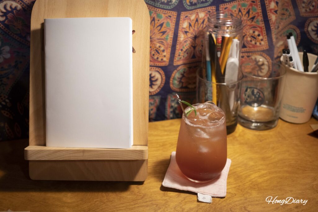 Omija ade (five-flavor berry drink) served at Durumi Bookshop, Geumsan