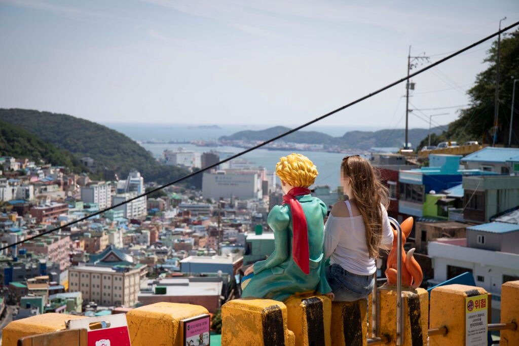 Little Prince sculpture main Gamcheon Culture Village Busan