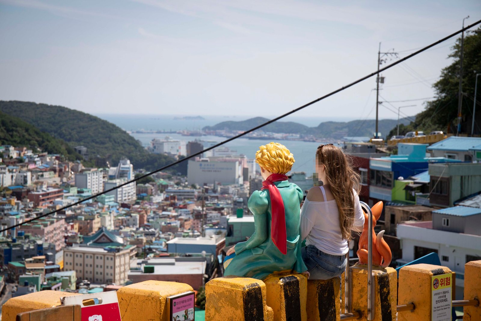 Little Prince sculpture main Gamcheon Culture Village Busan
