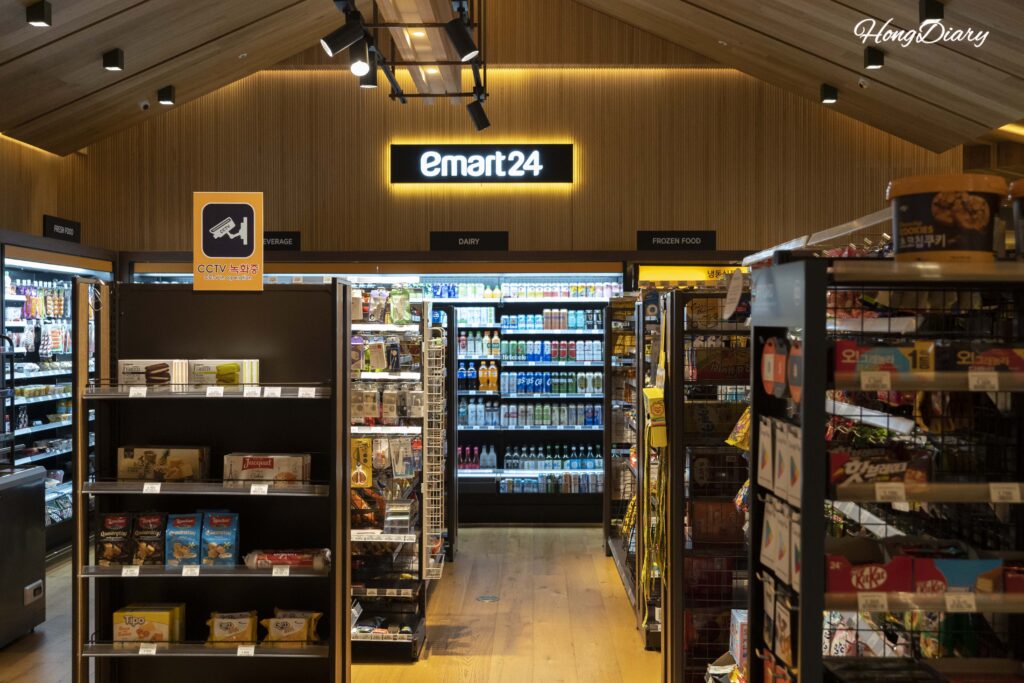 Emart24 convenience store located inside Hotel Inter-Burgo Daegu