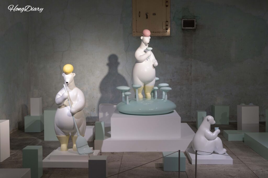 Galería de arte dentro de la bóveda original del Banco de Corea en el Museo de Historia Moderna de Busan