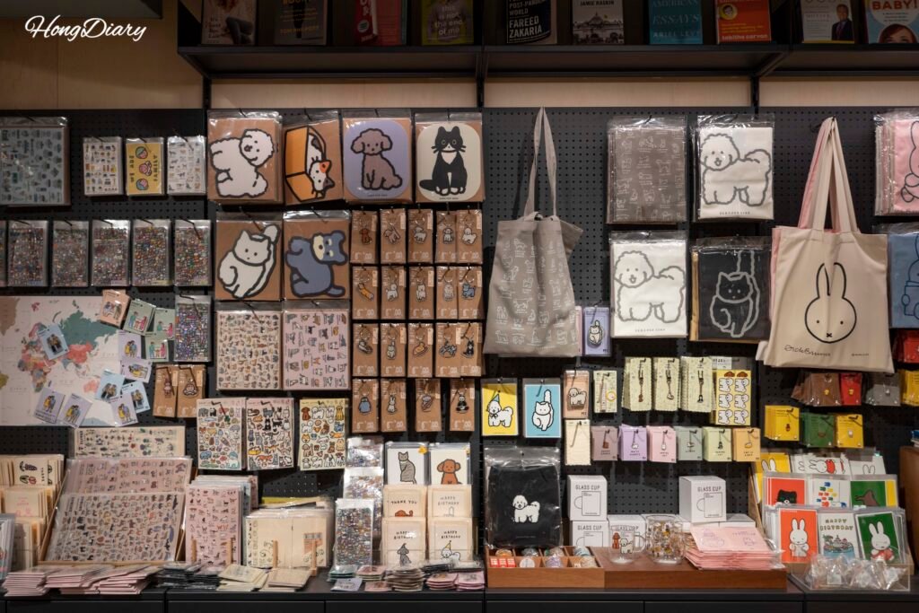Character merchandise, stationery, and lifestyle goods for sale at Podium Dive Gwangalli