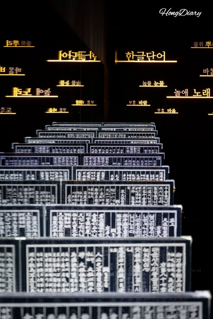 金海ハングル博物館 特別展示室の展示風景