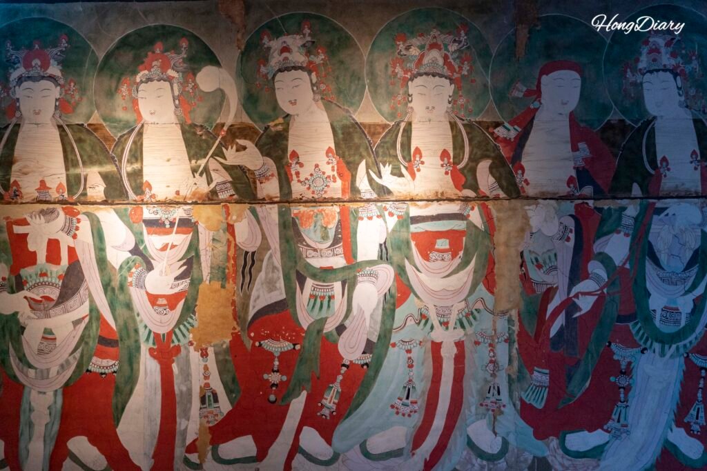 Ancient Buddhist mural-related artifacts at the Yangsan City Museum