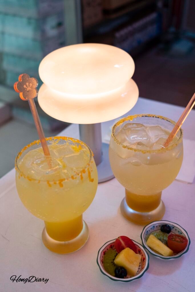 Rimming ade de naranja en Yeonhwa Dupbab Busan