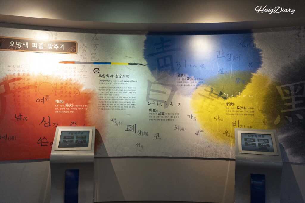 大邱薬令市韓医薬博物館の陰陽五行展示