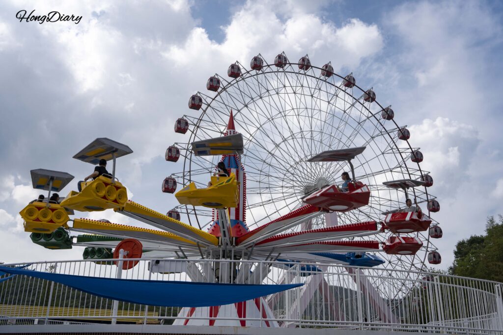 Spinning Coaster ride at Geumo Land in Gumi