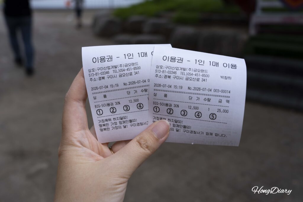 金烏ランドの乗り物チケット種別