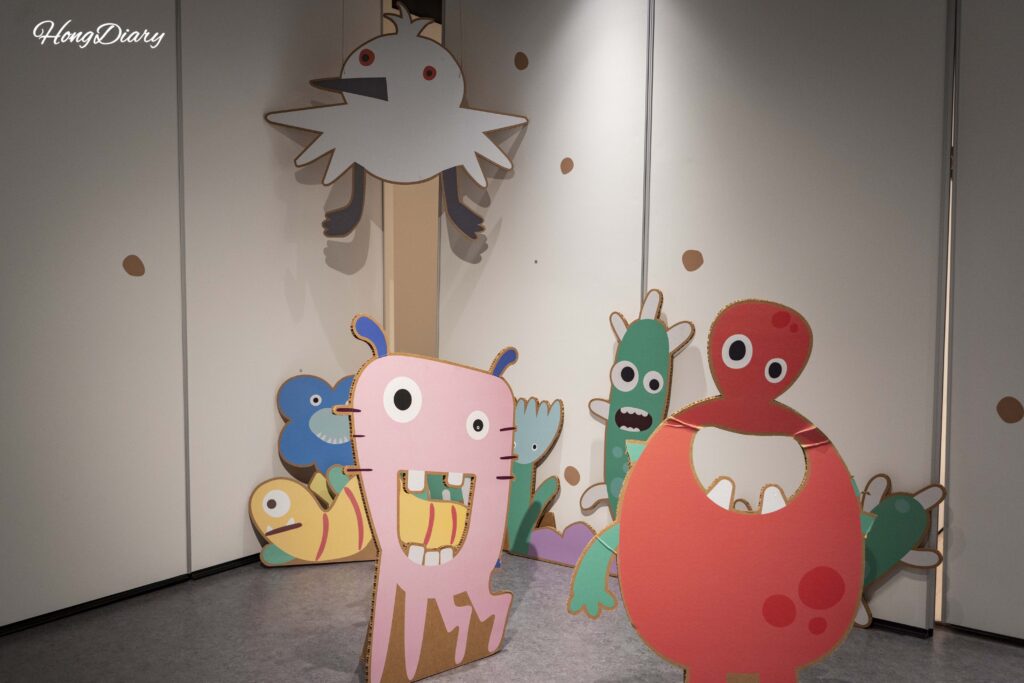 ファポチョン湿地科学館1階の子ども向け体験型展示エリア