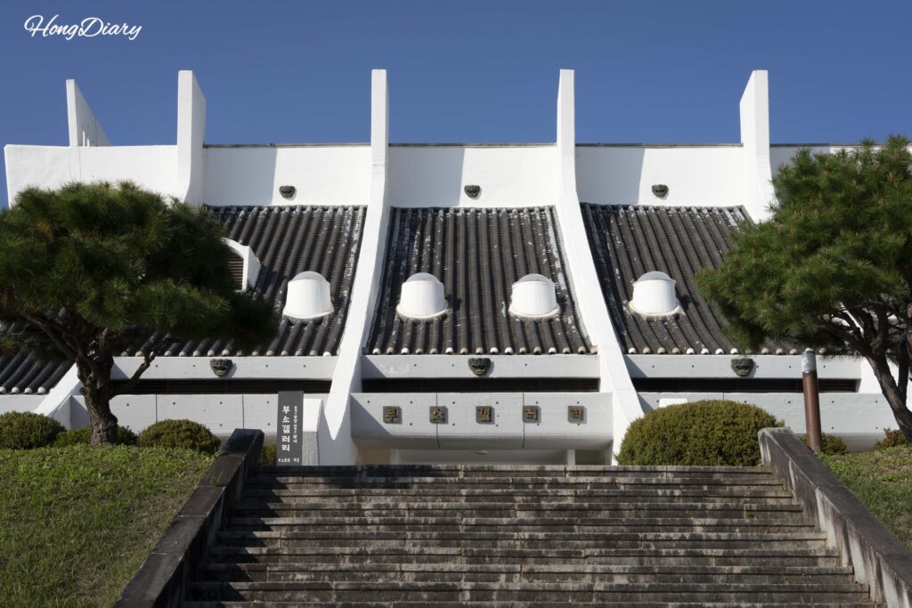 Exterior of the Sabi Capital VR Experience Center near Busosanseong Fortress in Buyeo