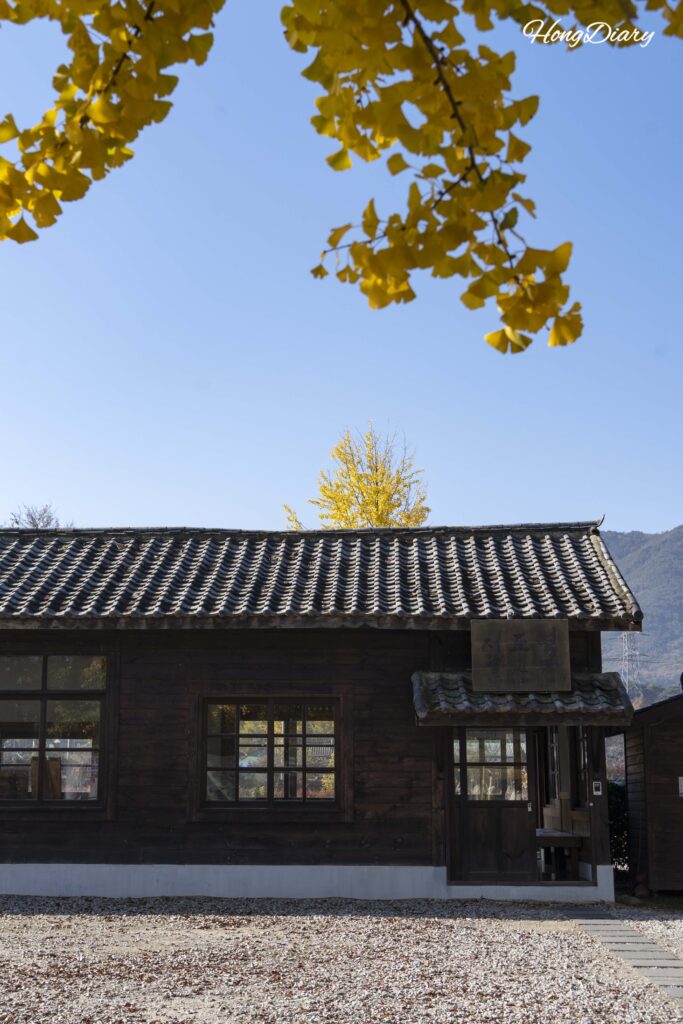 The preserved 1932 wooden station building at Seodo Station in Namwon, Jeollabuk-do
