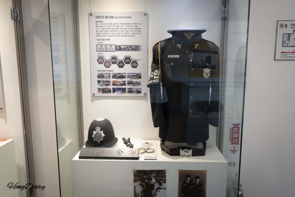晋永鉄道博物館に展示された旧駅務員の制服
